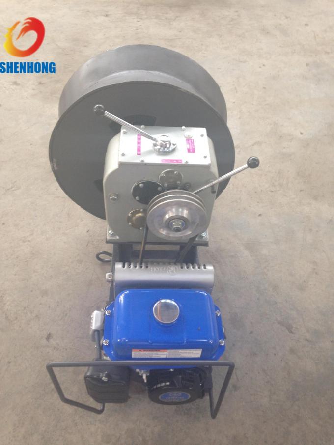 Torno de gas del tambor de cable del torno 3Ton 30KN que rosca la máquina con el motor de Yamaha para tirar del levantamiento